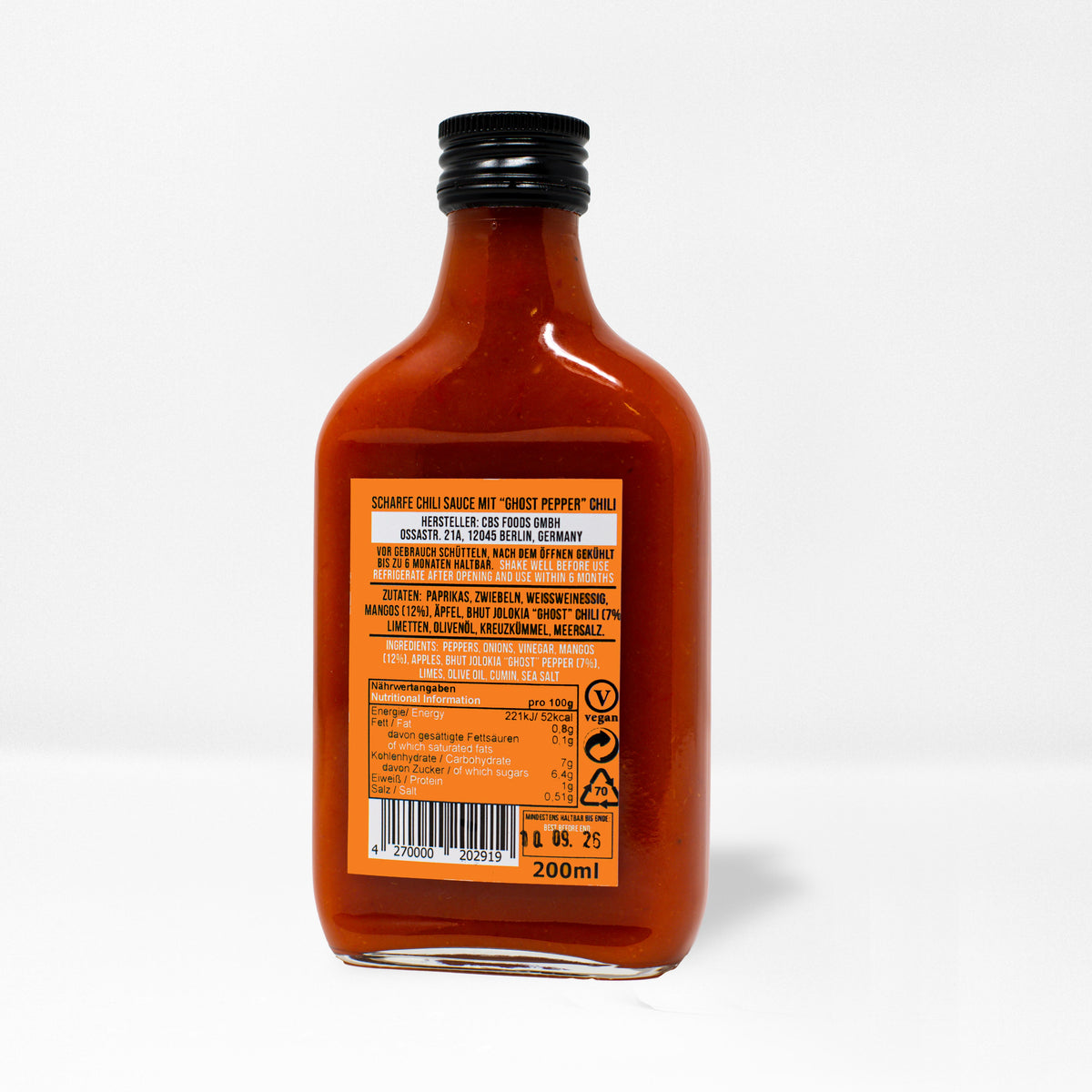 „Ghost Pepper“ ir mango 200 ml x6